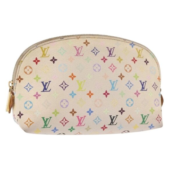 Louis Vuitton Handbags - LOUIS VUITTON Multicolor Pochette Cosmetic PM Pouch White M47354 LV Auth 145783